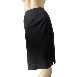 Harve’ Benard Women’s Polyester Black Skirt Size Large with Side Zipper